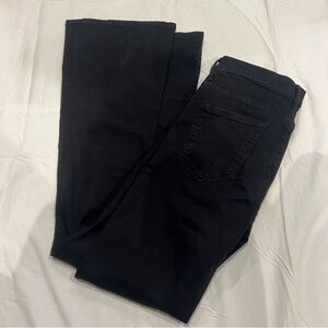 MOTHER Denim Black Flare Jeans